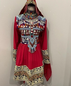 Ropa tradicional hecha a mano vestido afgano de alta calidad mejor Material afgano Vintage vestidos de mujer 0707 - Product Image 3