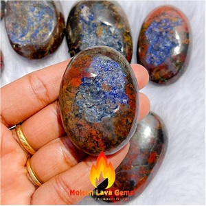 Piedra Natural de cuarzo para decoración del hogar, piedra de zarinita, Palma de cristal, lote a granel, chacra curativo, Reiki - Product Image 4