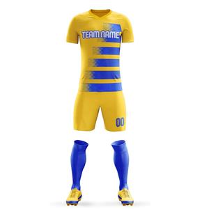 Conjuntos de camiseta de fútbol Sublimación Ropa de fútbol para hombres Camiseta de fútbol Club de entrenamiento Secado rápido Original Ropa de fútbol azul Fútbol - Product Image 4