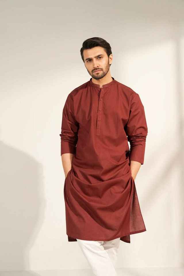 New Fashionable Pakistan Indian Men Salwar Kameez Suit Custom Summer Cotton Man Shalwar Kameez for Boys