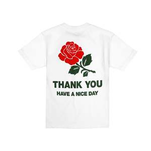 Camiseta Market Thank You, 100% Algodón, Corte Holgado, Estampada, Diseño Sólido, Corte Ajustado, Blanca, Tipo Jersey - Product Image 3