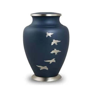 Urna Conmemorativa Floral con Colibrí Morado, Acabado Suave Degradado y Bolsa Protectora de Almacenamiento - Product Image 5