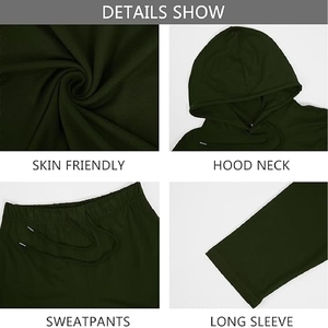 ชุดวอร์มผ้าคอตตอนคุณภาพพรีเมียมแบบแพทช์เวิร์คสำหรับผู้ชาย ผ้าคอตตอน 100% - Product Image 6