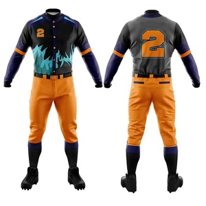 Uniforme de béisbol para hombre con diseño de Jersey abotonado, conjunto de Jersey de béisbol transpirable con tela que absorbe la humedad personalizada - Product Image 1