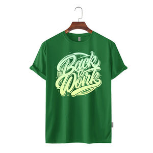 T-shirt Homme Hiver 2026 100% Coton Manches Courtes Col Rond Grande Taille Options Personnalisées sur le Devant Écologique Séchage Rapide Service OEM - Product Image 3