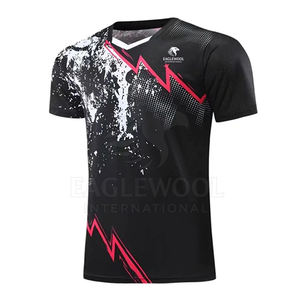 Maillot de tennis de couleur unie imprimé personnalisé maillot de tennis en gros maillot de tennis de marque privée - Product Image 2