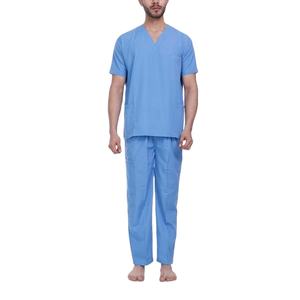 Tenue d'hôpital unisexe de qualité supérieure en tissu pur, prix abordable, vente en gros, design de combinaison médicale MADE BY HS 2026 - Product Image 1