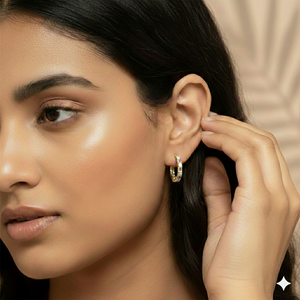 Boucles d'oreilles créoles éternité plaqué or avec diamants de 5,15 carats, forme ronde et mélangée, style barre, pour femme, cadeau de fête, bijoux tendance - Product Image 6