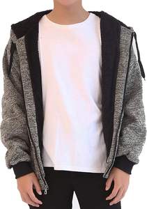 เสื้อมีฮู้ดโอเวอร์ไซส์ผ้าฝ้าย100% สีพื้น - Product Image 5