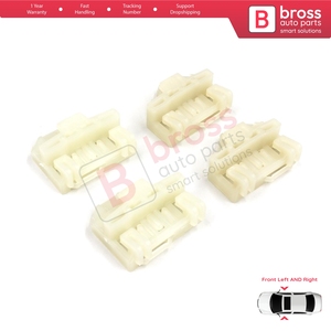 ชุดซ่อมตัวปรับกระจกหน้าต่าง 4 ชิ้น รุ่น V1BWR46+V1BWR47 สำหรับประตูหน้ารถยนต์ Grand Am Sunfire ปี 1995-2005 Alero Cutlass MK6 Cavali - Product Image 4
