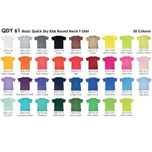 RIGHTWAY 100% microfibra Casual niños jóvenes camiseta lisa cuello redondo tejido lavado Technics - Product Image 5