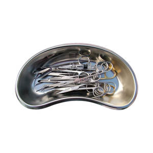 ถาดสแตนเลสทรงไต ใช้ซ้ำได้ สำหรับใส่ของทางการแพทย์ ถาดสำหรับอาเจียน ถาดทรงไต สำหรับห้องปฏิบัติการทันตกรรม อุปกรณ์สำหรับใส่ของที่เปรอะเปื้อน โรงพยาบาล - Product Image 1