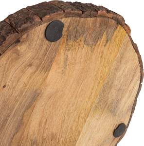 Tabla de cortar de madera con base antideslizante de concha natural hecha a mano para cocinas caseras, perfecta para herramientas de cocina versátiles y duraderas - Product Image 2