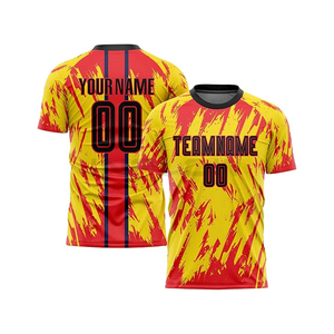 100% Polyester Fabric set breathable quick dry <b>products</b> fit customized logo print Jersey <b>Soccer</b> Jersey American football kit - Product Image 4