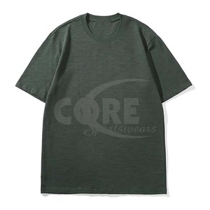 Camiseta de calle de algodón 100% en blanco de alta calidad, camiseta de verano ligera y transpirable para gimnasio, camiseta para hombre - Product Image 5