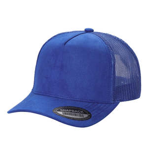Gorra Trucker de Malla y Gamuza Sum, Cinco Paneles, Visera Curva, Transpirable, Ajustable con Cierre a Presión, Unisex, para Adultos, Uso Casual - Product Image 5