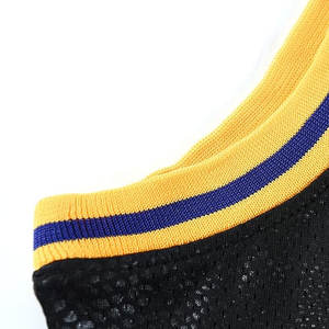 Nouvelle arrivée de vêtements de sport Logo personnalisé imprimé 100% polyester tissu meilleur prix maillot de basket-ball - Product Image 4