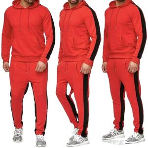 Unisex Custom Oversized Stripe Hoodie Sweatpants Set Hot <b>Sale</b> Breathable Heavyweight Track Suits for <b>Spring</b> Fall Winter Sports - Product Image 5
