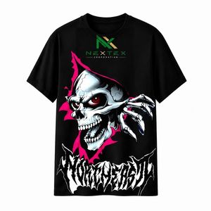 Custom Mens <b>Gothic</b> Skull Print Oversized <b>T</b> <b>Shirt</b> Summer Casual Hip Hop Streetwear Tee Breathable Cotton Graphic Clothing - Product Image 4