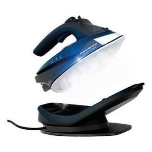 Plancha eléctrica FREEMOVE FORCE DE6725, plancha de vapor de 2600W con estructura de acero, color negro y azul, 1830009215 - Product Image 1