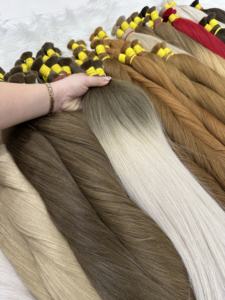 100% vierge Remy cheveux humains alignés cuticule cheveux faisceaux pour cheveux tissage Extensions vague profonde 12 "-30" en vrac Vietnam cheveux - Product Image 4