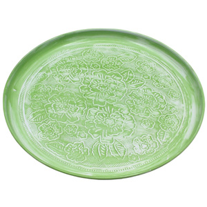 Assiette ronde en métal faite à la main personnalisée en patine grise pour servir de la nourriture à la maison et au restaurant - Product Image 5
