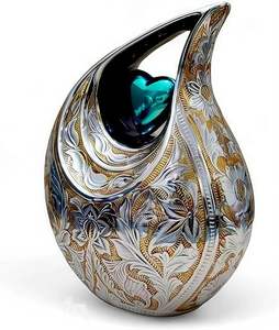 โกศบรรจุอัฐิรูปหยดน้ำทรงหรูหราทำจากโลหะสำหรับผู้ใหญ่ |   โรงงาน OEM - Product Image 4