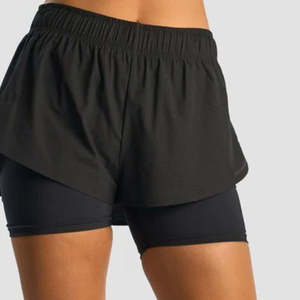 Pantalones Cortos Transpirables para Mujer, Pantalones Cortos de Gimnasio Lisos con Logotipo Personalizado, al Mejor Precio Al por Mayor, Talla Adulto, OEM - Product Image 5