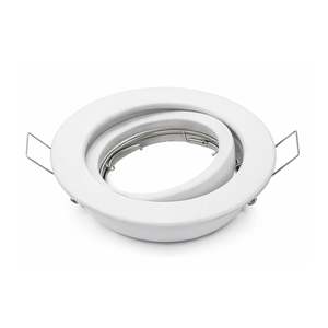 Interrupteur à bascule en aluminium blanc ZAMAK pour luminaires de plafond - Product Image 1