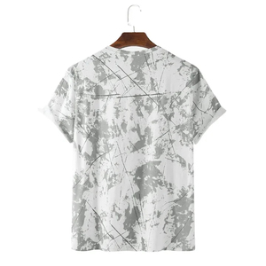 เสื้อยืดโอเวอร์ไซส์คอกลมแขนสั้นผ้าฝ้ายสำหรับผู้ชายใส่หน้าร้อน ODM เสื้อยืดผ้าฝ้าย 100% ทรงหลวมสำหรับผู้ชาย - Product Image 2