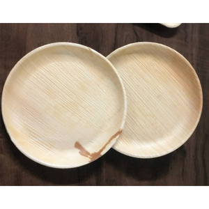 Assiettes jetables rondes écologiques et durables Vaisselle biodégradable compostable pour événements, restauration et usage domestique - Product Image 1