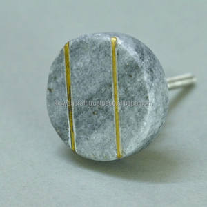 Bouton décoratif de meubles en pierre de marbre naturel pour cuisine chambre salle de bain hôtel appartement centre commercial utilisation sur tiroirs commodes - Product Image 6