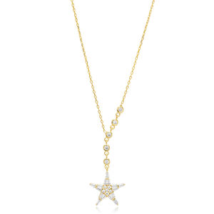 Star Design CZ Charm Pendentif Collier En Gros Turc À La Main 925 Bijoux En Argent Sterling - Product Image 1