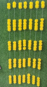 Caléndula Artificial de 6 pies, decoración de boda india, decoración de Haldi Mehndi, decoración de pared de patio trasero, cuerdas de hilo para bodas indias - Product Image 4