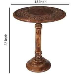 Mesa de café Goroly hecha de madera maciza de teca de alta calidad con marrón oscuro para interior o exterior - Product Image 6