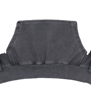 Sweat-shirt à capuche en coton 100% 400 GSM, poids lourd, délavé à l'acide noir, vintage, pour homme, sweat-shirt d'hiver, sweat-shirt pour homme - Product Image 5