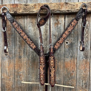 Bride western en cuir avec motifs serpent - Pool's