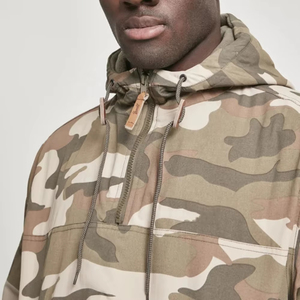 Chaqueta Cortavientos de Camuflaje para Hombre, Último Modelo 2026, al por Mayor, con Cierre de 1/4 en la Parte Delantera, Capucha, 2 Bolsillos Laterales, Talla Grande, Chaqueta Cortavientos de Camuflaje Personalizada - Product Image 4