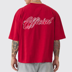 Camiseta 100% de algodón para hombre, Camisetas estampadas de manga corta con cuello redondo totalmente personalizables, diseño de impresión personalizado - Product Image 2
