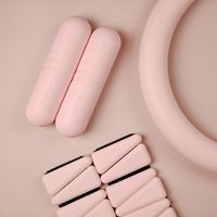 Poids à main en silicone 2lb 4lb Poids de poignet de cheville pour Pilates Yoga Workout Barbell Bar Power Ring pour la musculation