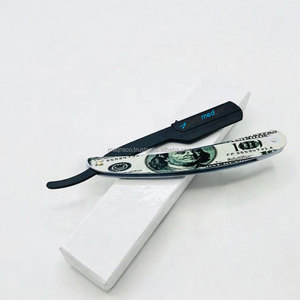 มีดโกนตรงสำหรับช่างตัดผมมืออาชีพ แบรนด์ส่วนตัว ผลิตจากสแตนเลสอย่างยั่งยืน ใบมีดเดี่ยว บรรจุภัณฑ์สีตามสั่ง - Product Image 6