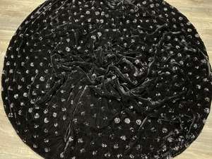 Designer Traditional Style Bridal & Partywear Ensemble New Heavy Black Sequin Work <b>Velvet</b> Lehenga Dupatta Premium Viscose <b>Fabric</b> - Product Image 5