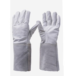 Gants de soudage BBQ en cuir de vachette de qualité professionnelle pouce renforcé résistant à la chaleur et au feu pour les applications Stick Mig Tig - Product Image 4