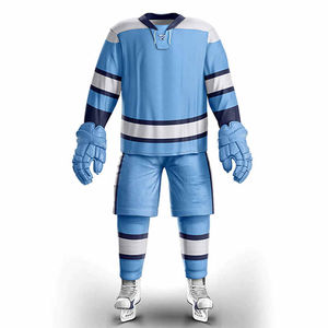 Uniformes de hockey sur glace professionnels personnalisables, confortables et durables en polyester, maillots d'équipe pour jeunes avec service OEM disponible - Product Image 1