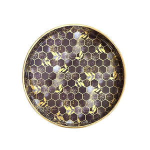 Meilleure vente Plateau de service en bois imprimé émaillé Livraison rapide Plateau de service Outils de cuisine uniques Plateaux décoratifs de table - Product Image 1