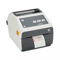 Impresora de Etiquetas Térmica de Escritorio Zebra ZD421-HC de 4 Pulgadas para el Sector Sanitario, 300 DPI, Carcasa de Plástico Resistente a los Desinfectantes y a los Rayos UV
