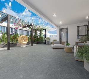 กระเบื้องพอร์ซเลนเนื้อด้านเคลือบเงาขนาด600x600ดีไซน์ทันสมัยพร้อมหินสีเทาส่งตรงจากเวียดนามสำหรับปูพื้น - Product Image 3