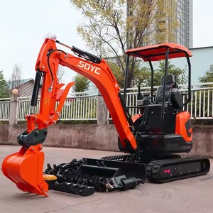 CE Epa 2,5 Ton Kubota Engine Crawler Digger Machine Mini Excavadora para uso agrícola Mini pequeñas retroexcavadoras remolcables para la venta - Product Image 6