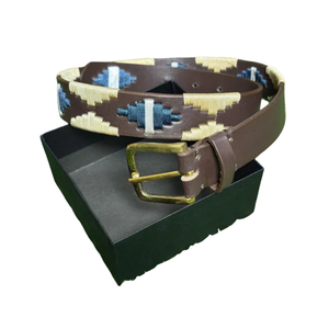 เข็มขัดโปโลหนังวัวพรีเมี่ยมสำหรับเด็กใช้ได้ทั้งชายและหญิงดีไซน์ตามสั่งพร้อมงานปักที่หรูหรา - Product Image 5