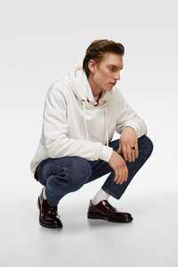 Sweat à capuche en cachemire pour homme en gros, 280-360 grammes, sweat à capuche uni pour homme, sweat à capuche blanc confortable - Product Image 4